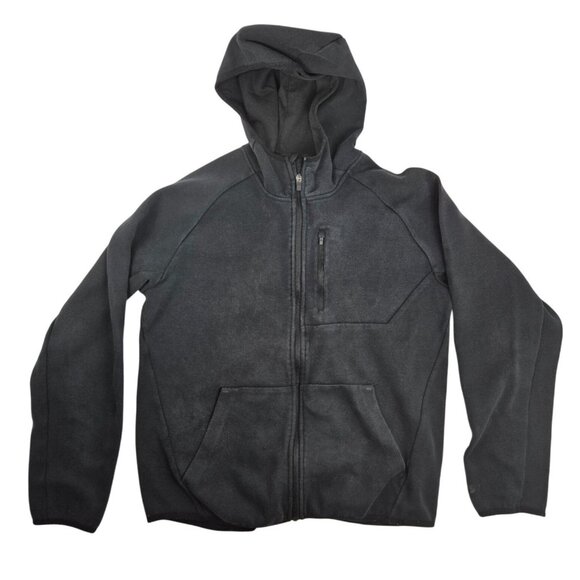 Black Starter Mens Full-Zip Fleece Hoodie Jacket‎ M Polyester Cotton Blend - Picture 1 of 8